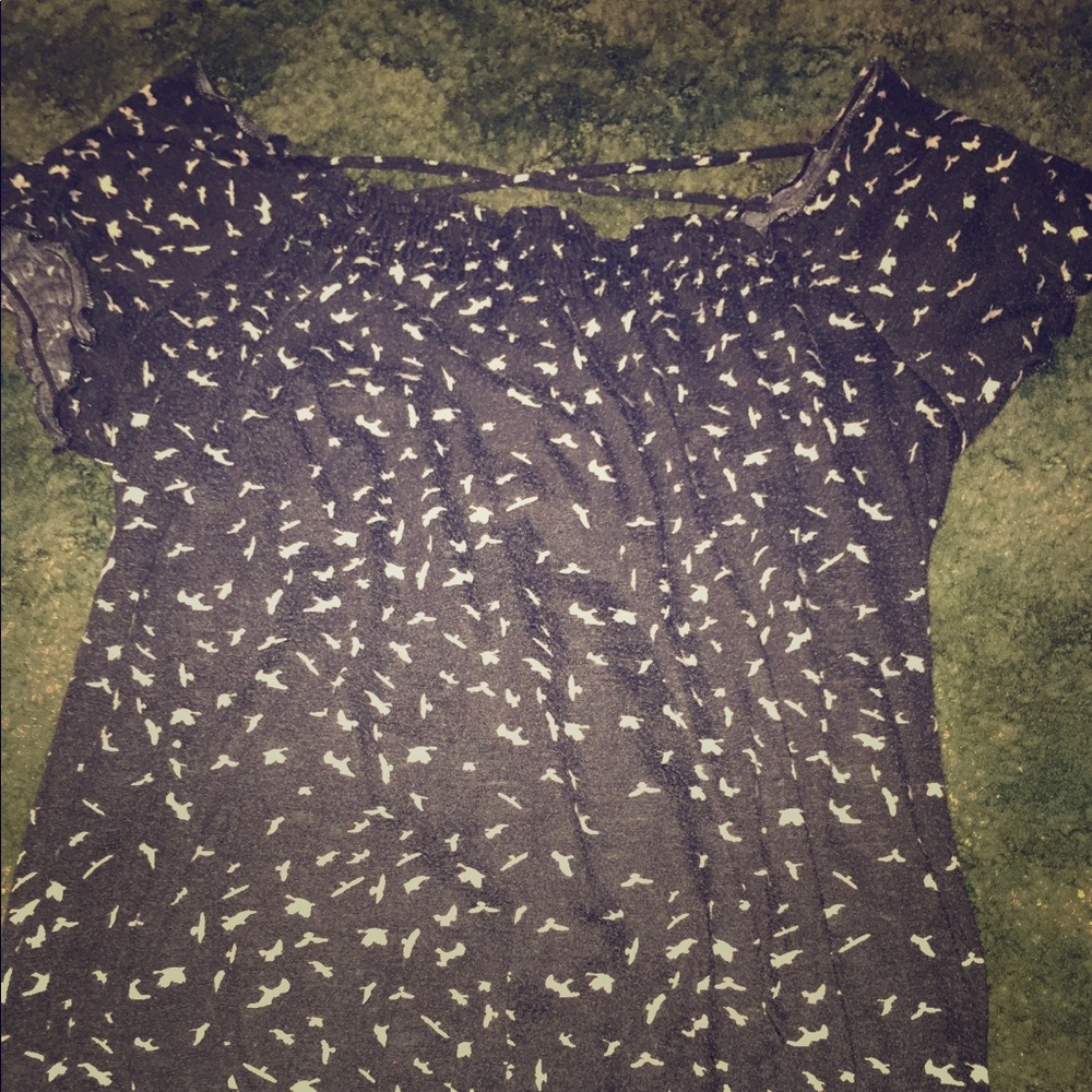 Black & White Bird Top